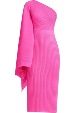 Solace Kjole, Dame, Lyserød, 2XS, Uld, Ribstrikket One-Shoulder Kjole