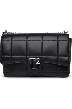 Dsquared2 Taske, Dame, Sort, ONE SIZE, Uld, Quilted Læder Skuldertaske