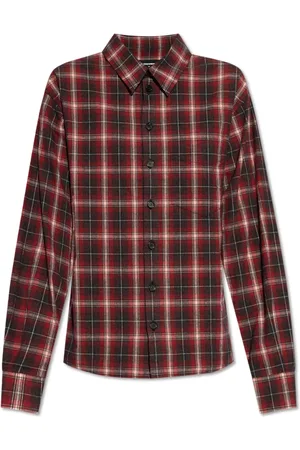 Dsquared2 Bluser & Skjorter, Dame, Rød, M, Bomuld, Ternet Skjorte