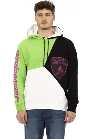 AUTOMOBILI LAMBORGHINI Sweathshirts & Hoodies, Herre, Flerfarvet, L, Bomuld, Logo Bomuldssweatshirt med fast hætte