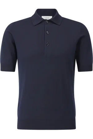 LARDINI Top, Herre, Blå, M, Bomuld, Polo Shirt Klassisk Stil