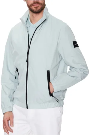 Calvin Klein Jakke, Herre, Blå, 2XL, Modern Zip-Through Jakke