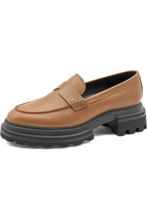 Hogan Sko, Dame, Brun, 37 EU, Læder, Læder Loafers Sko