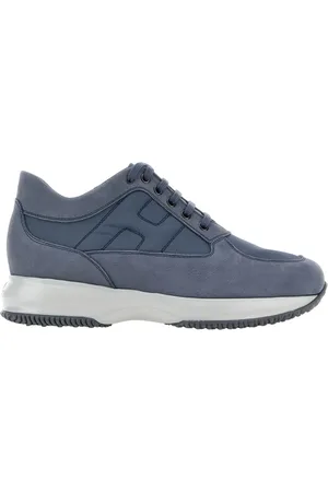 Hogan Sko, Herre, Blå, 45 EU, Læder, Casual Sneakers