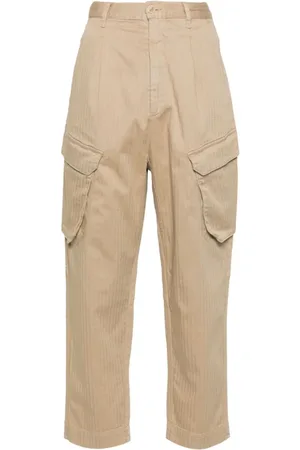 SEMICOUTURE Bukser, Dame, , XS, Uld, Bianca Cotton Cargo Bukser