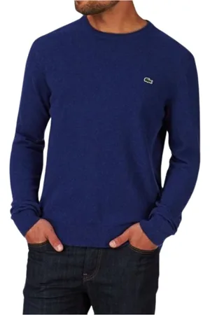 Lacoste Strik, Herre, Blå, S, Bomuld, Lilla Sweatshirt