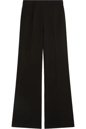 Sportmax Bukser, Dame, Sort, XS, Uld, Wide Oxalis Bukser
