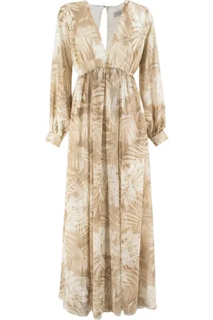 ERMANNO SCERVINO Kjole, Dame, Flerfarvet, M, Polyester, Maxikjole