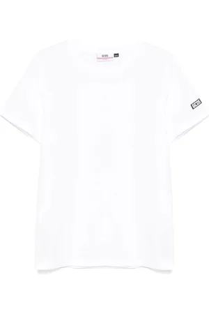 GCDS Top, Herre, Hvid, 2XS, Bomuld, Hvid Bomuld T-Shirt