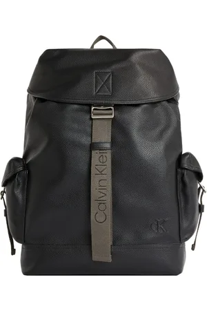 Calvin Klein Taske, Herre, Sort, ONE SIZE, Sort Cargo Flap Rygsæk
