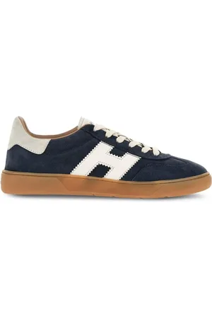 Hogan Sko, Herre, Blå, 40 EU, Læder, Panel Design Logo Sneakers