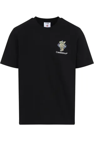 Casablanca Top, Herre, Sort, XL, Bomuld, Diamond Column T-Shirt