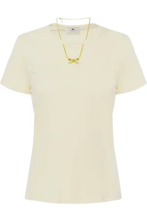 Elisabetta Franchi Top, Dame, , S, Uld, Stilfuld T-shirt