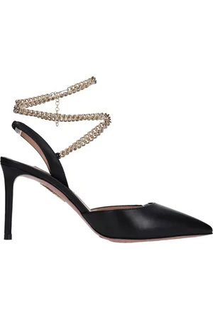 Aquazzura Sko, Dame, Sort, 36 EU, Uld, Med Hæl Sort