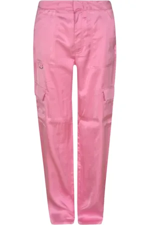 Chiara Ferragni Bukser, Dame, Lyserød, 2XS, Straight Bukser