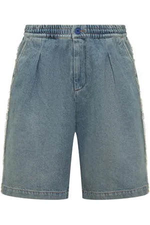 MARCELO BURLON Shorts, Herre, Blå, S, Denim, Denim Bermuda Shorts