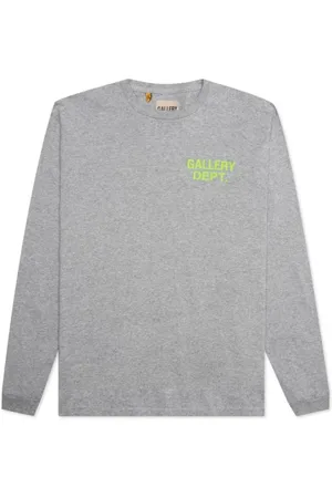 GALLERY DEPT. Top, Herre, Grå, XL, Bomuld, Souvenir Langærmet Skjorte