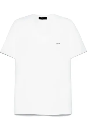 Dsquared2 Top, Herre, Hvid, XL, Uld, Stilfuld Cool Fit T-shirt