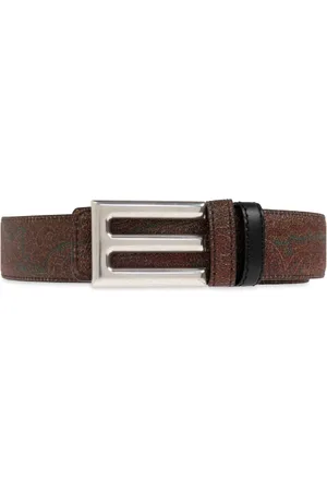 Etro Tilbehør, Herre, Brun, 95 CM, Læder, Reversibelt bælte