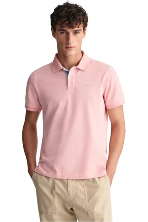 GANT Top, Herre, Lyserød, 3XL, Bomuld, Contrast Piqué Polo Shirt