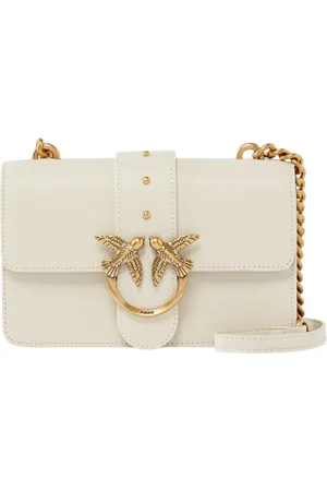 Pinko Taske, Dame, Hvid, ONE SIZE, Uld, Stilfuld Yderstof Jakke