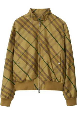 Burberry Jakke, Herre, , L, Bomuld, Cedar Check Bomberjakke