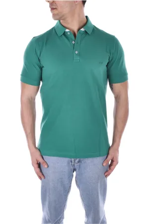 FAY Top, Herre, Grøn, 3XL, Bomuld, Grøn poloshirt med logo foran