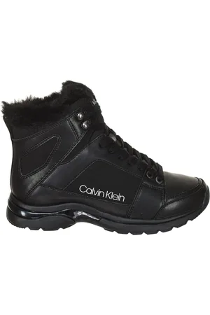 Calvin Klein Sko, Dame, Sort, 37 EU, Bomuld, High-Top Vinter Sneakers