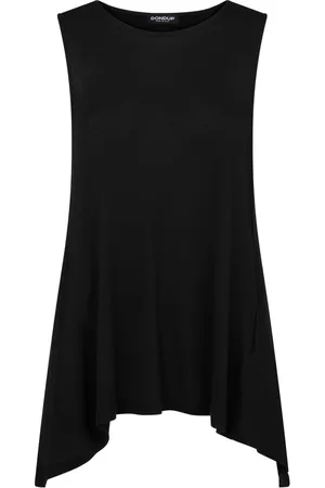 Dondup Top, Dame, Sort, L, Tyl, Sort ærmeløs top
