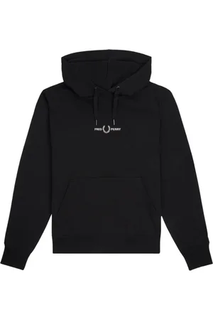 Fred Perry Sweathshirts & Hoodies, Herre, Sort, L, Bomuld, Hoodie