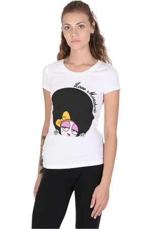 Moschino Top, Dame, Hvid, XS, Bomuld, Cotton Blend Tee