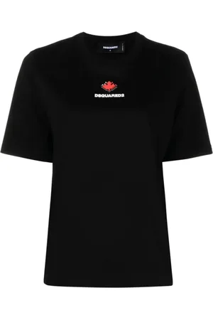 Dsquared2 Top, Dame, Sort, S, Bomuld, Easy Fit Tee