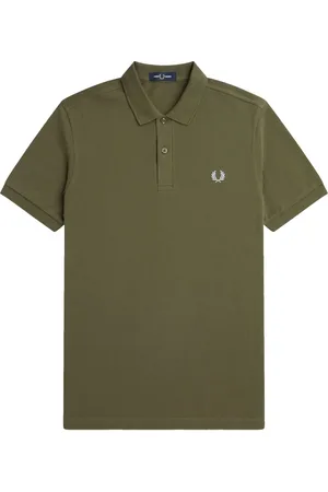 Fred Perry Top, Herre, Grøn, S, Bomuld, Slim Fit Ensfarvet Polo Uniform Grøn