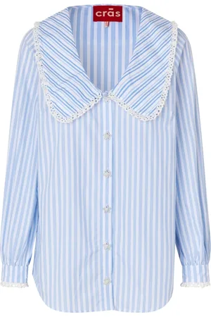 Crās Bluser & Skjorter, Dame, Blå, 2XL, Bomuld, Sarah Shirt