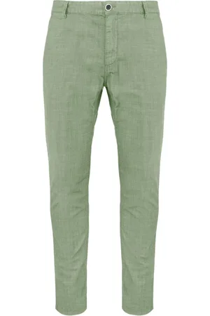 Bomboogie Bukser, Herre, Grøn, W34, Bomuld, Slim Fit Chino Bukser