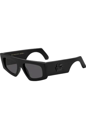 Etro Tilbehør, unisex, Sort, 54 MM, Uld, Rectangle Solbriller