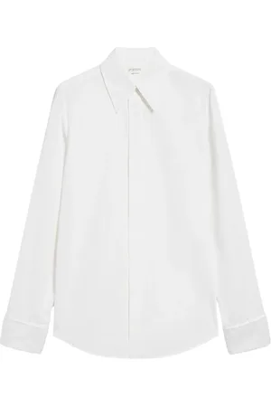 Sportmax Bluser & Skjorter, Dame, Hvid, M, Bomuld, Klassisk bomuldsskjorte