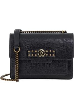 Roberto Cavalli Taske, Dame, Sort, ONE SIZE, Uld, Studded Skuldertaske Sort Kvinde