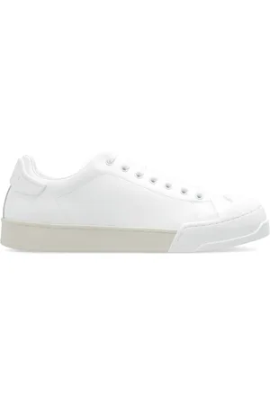 Marni Sko, Herre, Hvid, 41 EU, Læder, Dada Bumper Læder Sneakers