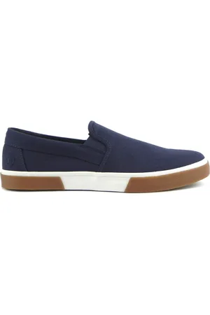Timberland Sko, Herre, Blå, 45 EU, Læder, Slip-On Sko