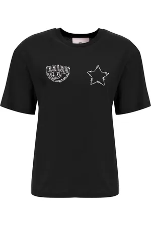 Chiara Ferragni Top, Dame, Sort, M, Bomuld, T-shirt