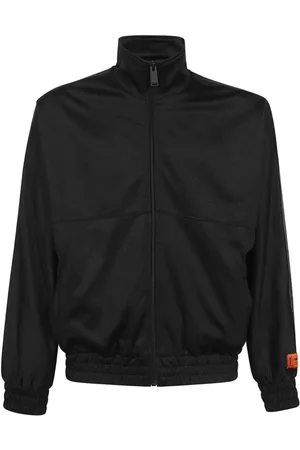 Heron Preston Sweathshirts & Hoodies, Herre, Sort, S, Bomuld, Embroidered Logo Full Zip Hoodie