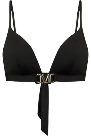 Max Mara Badetøj, Dame, Sort, L, Uld, Triangle Bikini Top