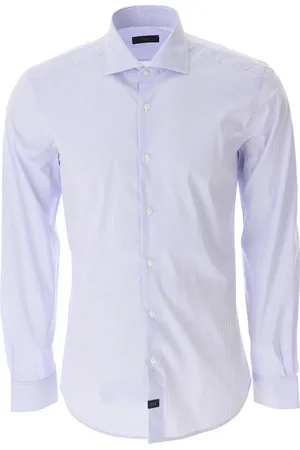 FAY Skjorte, Herre, Blå, 3XL, Uld, Stilfuld formel skjorte