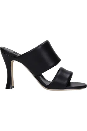 Sergio Rossi Sko, Dame, Sort, 37 1/2 EU, Elegante Hæle til Kvinder
