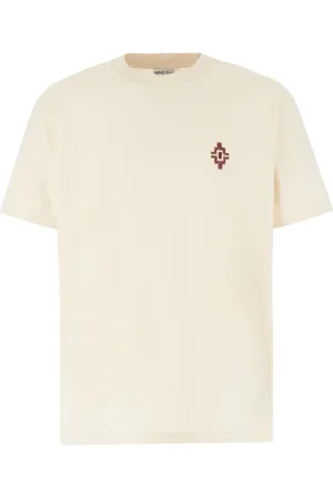 MARCELO BURLON Top, Herre, , S, Uld, Crewneck Kortærmet T-shirt