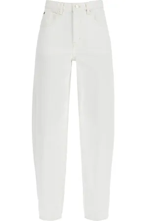 Frame Jeans, Dame, Hvid, W24, Bomuld, Højtaljede Barrel Jeans