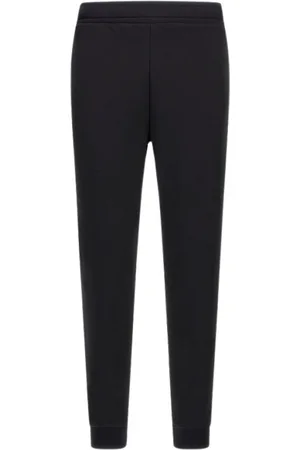 Roberto Cavalli Bukser, Herre, Sort, XL, Bomuld, Sorte Joggingbukser Made in Italy