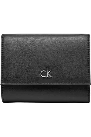 Calvin Klein Tilbehør, Dame, Sort, ONE SIZE, Uld, Stilfuldt Sort Pung til Kvinder