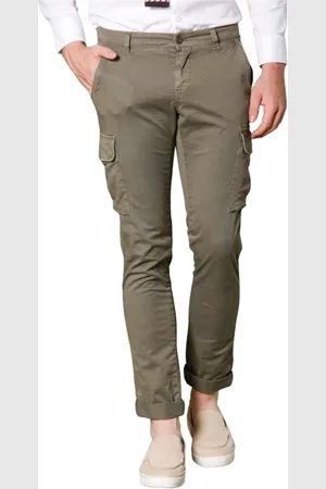 Masons Bukser, Herre, Grøn, XL, Bomuld, Chile Cargo Bukser Extra Slim Fit